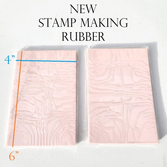 NEW Stamp Pads Rubber Stamps 2 Pack 6"x4" Stamp carving Tools Block Printing Pri - Picture 1 of 8
